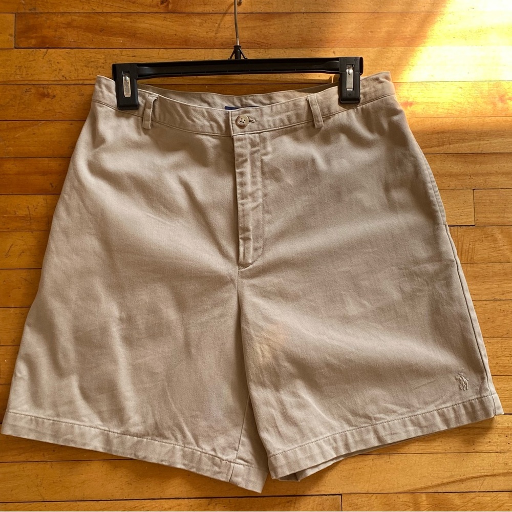 Vintage Ralph Lauren Sport Bermuda Chino shorts Women's Tan 100%Cotton size 8